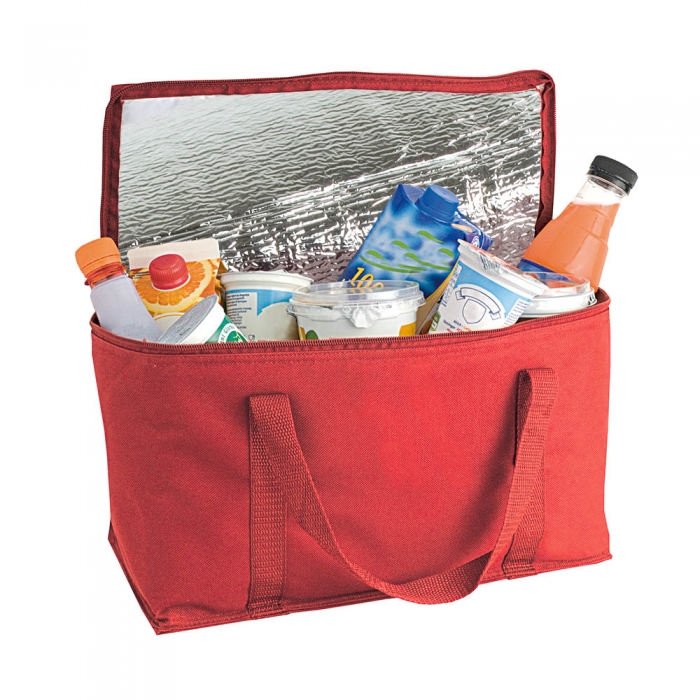 Borsa Termica Pranzo Isolante - Impermeabile, Tasca Laterale, Per Ufficio/Scuola/Picnic - Nero - Foto 2