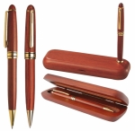 Penna con confezione in legno