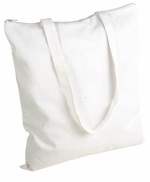 Shopper in cotone con chiusura lampo