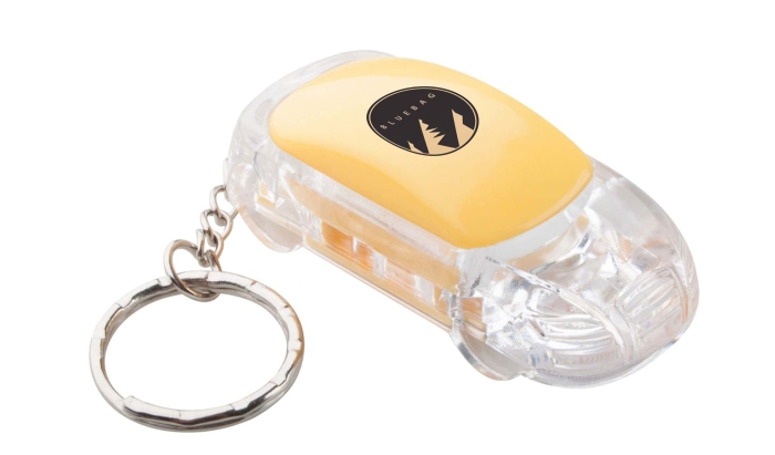 Portachiavi a Forma di Macchina Trasparente con Luce Led