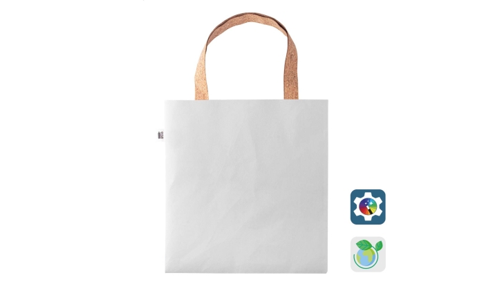 Shopper in rPet con manici in Sughero Sublimabile