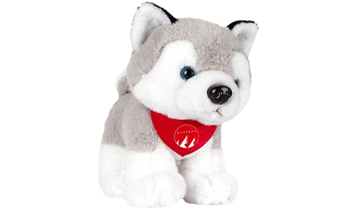 Husky di Peluche con Foulard con Logo