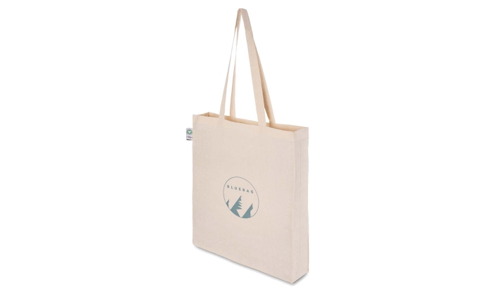 Shopper in Cotone Organico con Soffietto