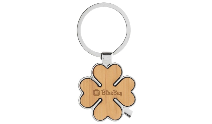 Portachiavi a Forma di Quadrifoglio Personalizzati