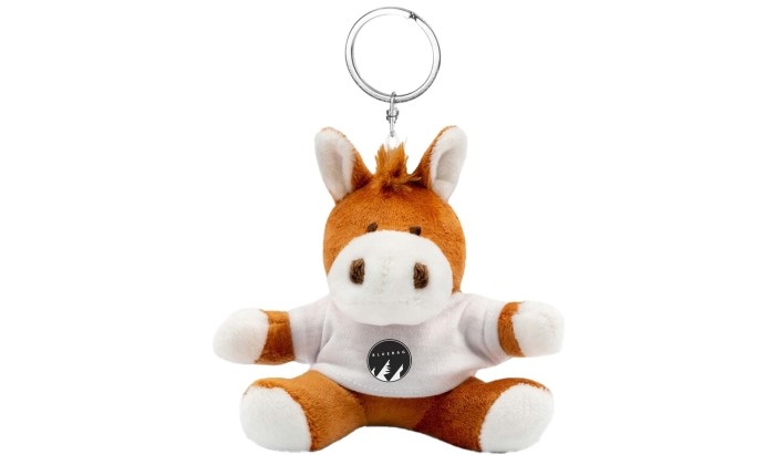 Portachiavi Peluche a Forma di Cavallo Personalizzati