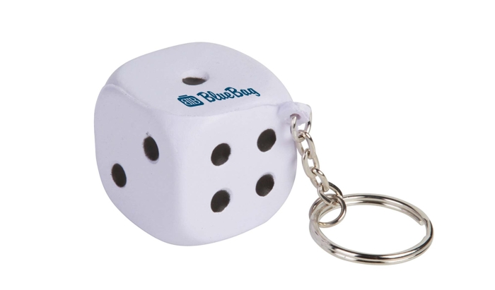 Portachiavi Dado Antistress in PU