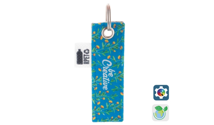 Portachiavi in rPet personalizzazione 360�