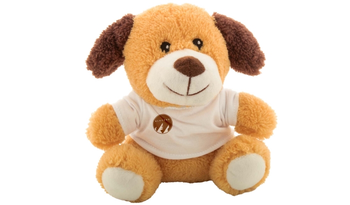 Cane Peluche con T-shirt Adatta alla Stampa